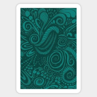 Teal Blue Chaos Sticker